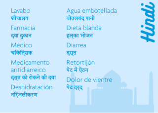 Diccionario Hidrasec hindi